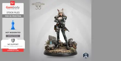 Alicia - Clair Obscur: Expedition 33 - Character Figure STL