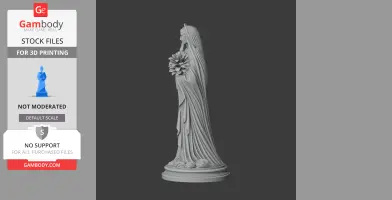 Saint Anne Line - Devotional Statue - STL 3D Print