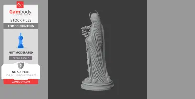 Saint Anne Line - Devotional Statue - STL 3D Print