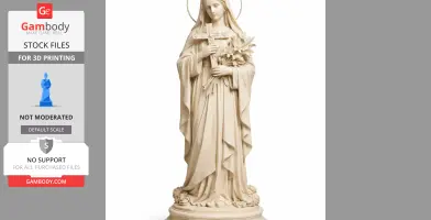Saint Anne Line - Devotional Statue - STL 3D Print