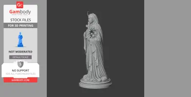 Saint Anne Line - Devotional Statue - STL 3D Print