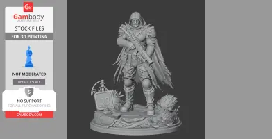 Gustave Clair Obscur Expedition 33 - Character Figure STL
