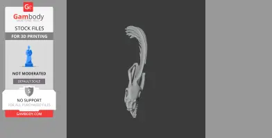 Spitting Cobra Skull - Skull Replica STL