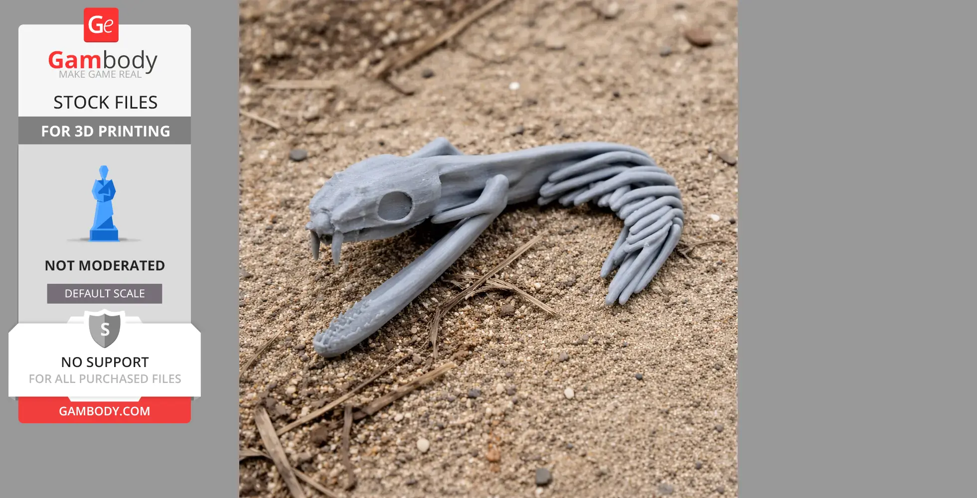 Spitting Cobra Skull - Skull Replica STL