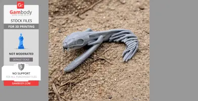 Spitting Cobra Skull - Skull Replica STL