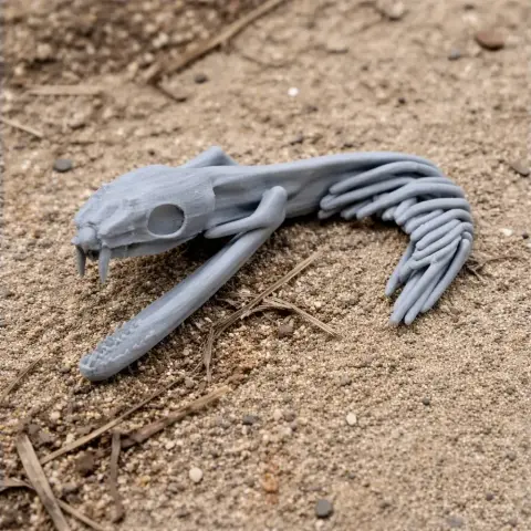 Spitting Cobra Skull - Skull Replica STL