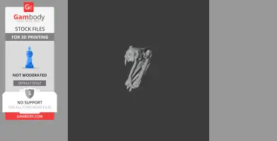 Spitting Cobra Skull - Skull Replica STL
