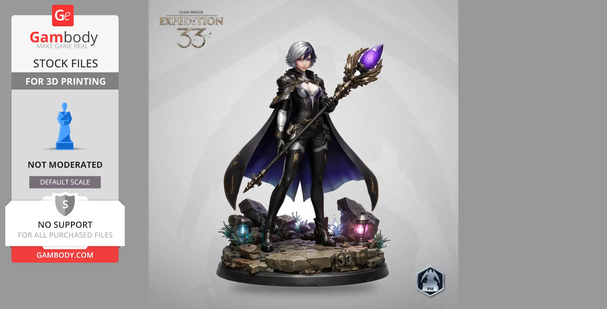 Clea - Clair Obscur: Expedition 33 - Character Figure STL