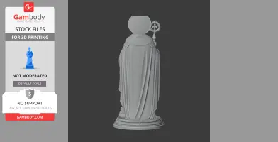 Saint Anno II - Devotional Statue - STL 3D Print