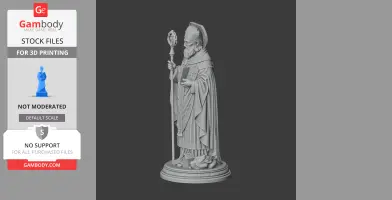 Saint Anno II - Devotional Statue - STL 3D Print