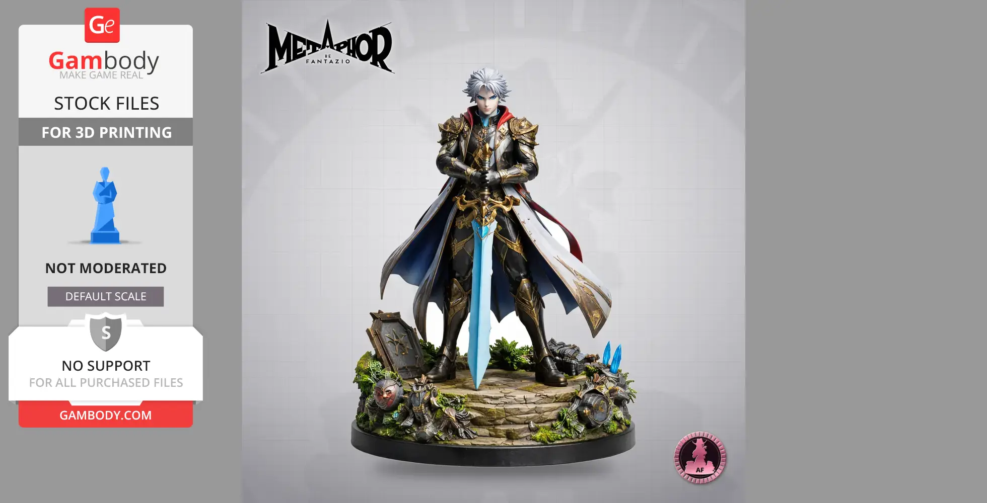 Alonzo - Metaphor: ReFantazio - Character Figure STL