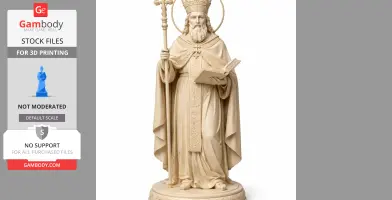 Saint Annuario Pontificio - Devotional Statue - STL 3D Print