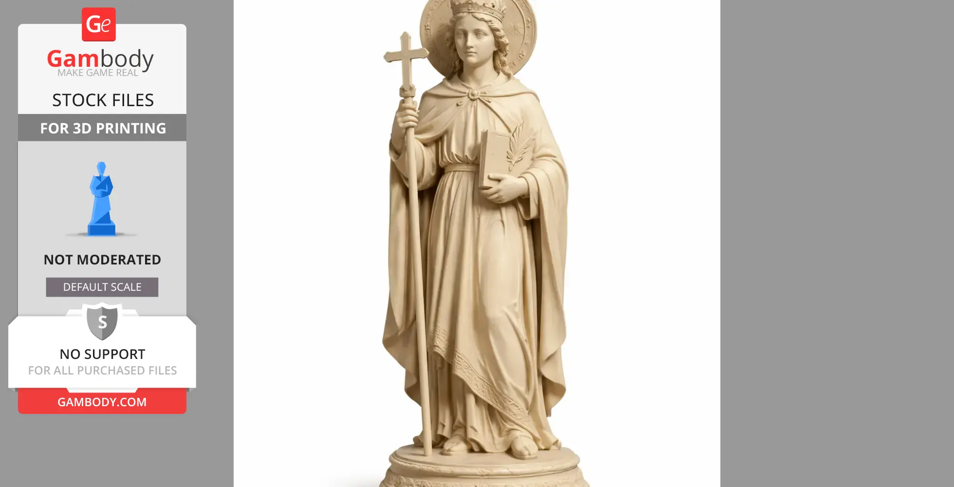Saint Ansanus - Devotional Statue - STL 3D Print