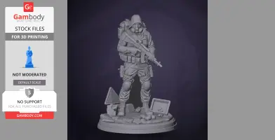 Skif - S.T.A.L.K.E.R. 2: Heart of - Character Figure STL