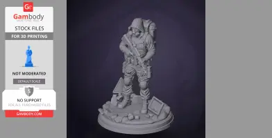 Skif - S.T.A.L.K.E.R. 2: Heart of - Character Figure STL