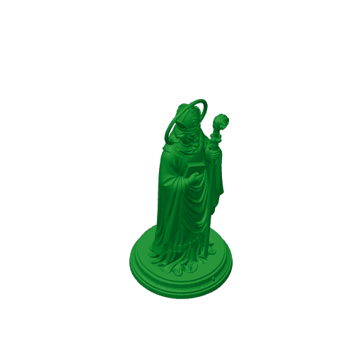 Saint Ansbert of Rouen - Devotional Statue.3mf