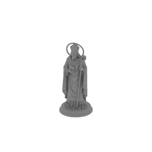 Saint Ansbert of Rouen - Devotional Statue.stl