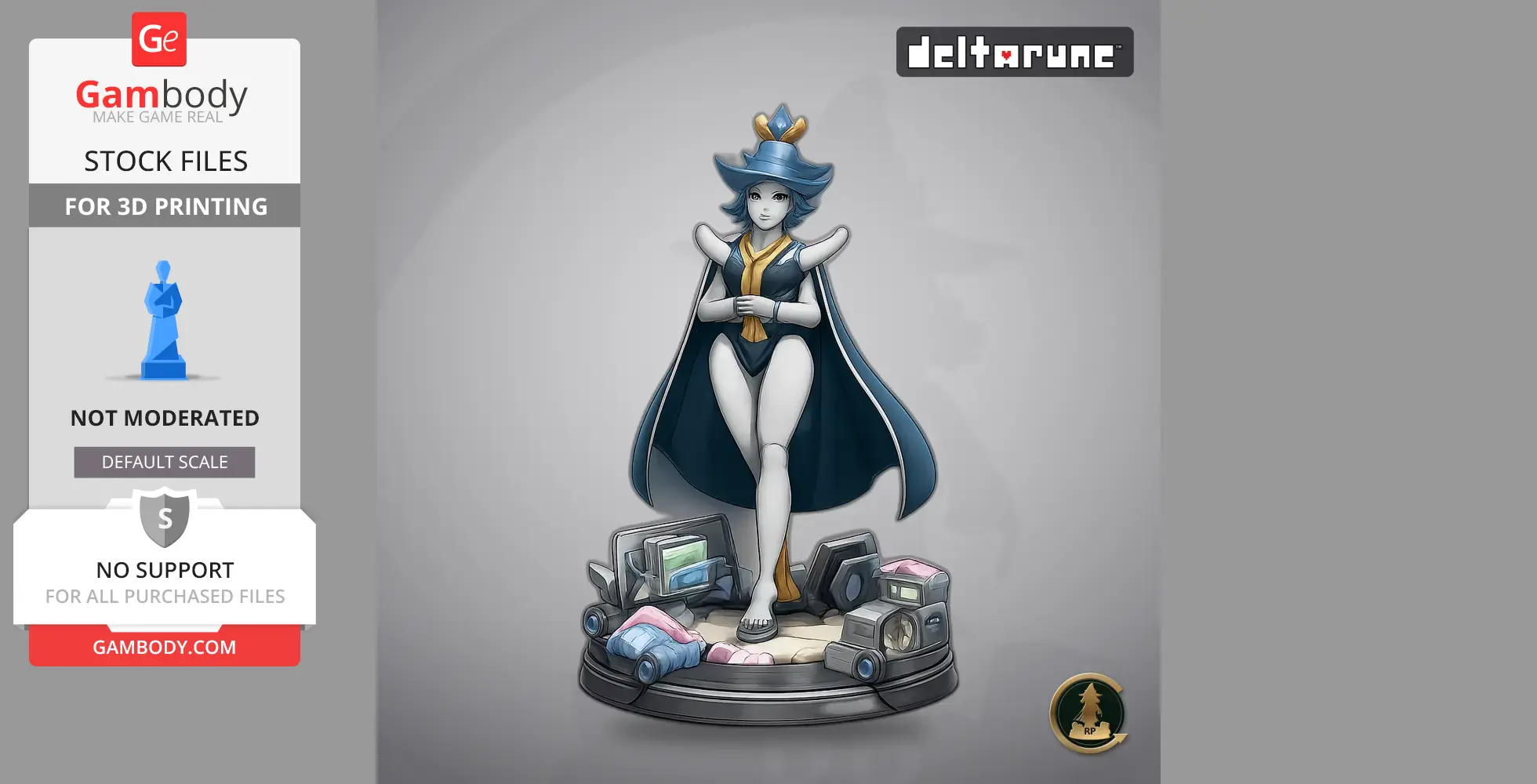 Queen - Deltarune - Character Figure STL