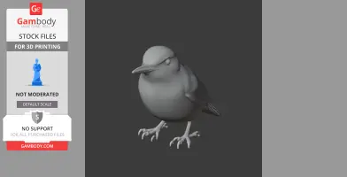 Bahama nuthatch - Prehistoric Animal STL