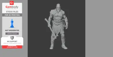 Kratos God of War Figurine - Character Figure STL