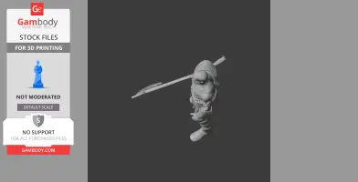Kratos God of War Figurine - Character Figure STL