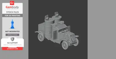 Austin armoured car - Tank Model STL