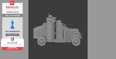 Austin armoured car - Tank Model STL