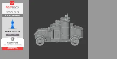 Austin armoured car - Tank Model STL