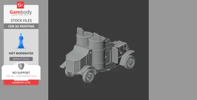 Austin armoured car - Tank Model STL