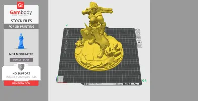 Harlowe Borderlands 4 - Character Figure STL