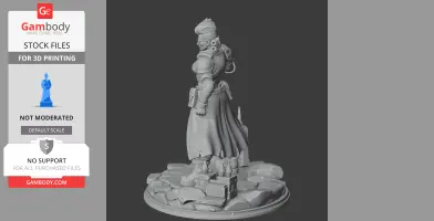 Harlowe Borderlands 4 - Character Figure STL
