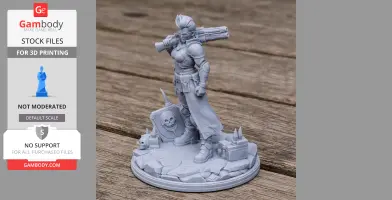 Harlowe Borderlands 4 - Character Figure STL
