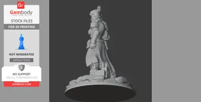 Harlowe Borderlands 4 - Character Figure STL