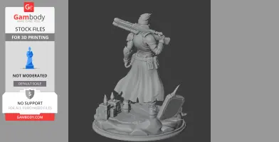 Harlowe Borderlands 4 - Character Figure STL