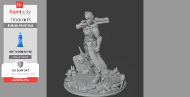 Harlowe Borderlands 4 - Character Figure STL