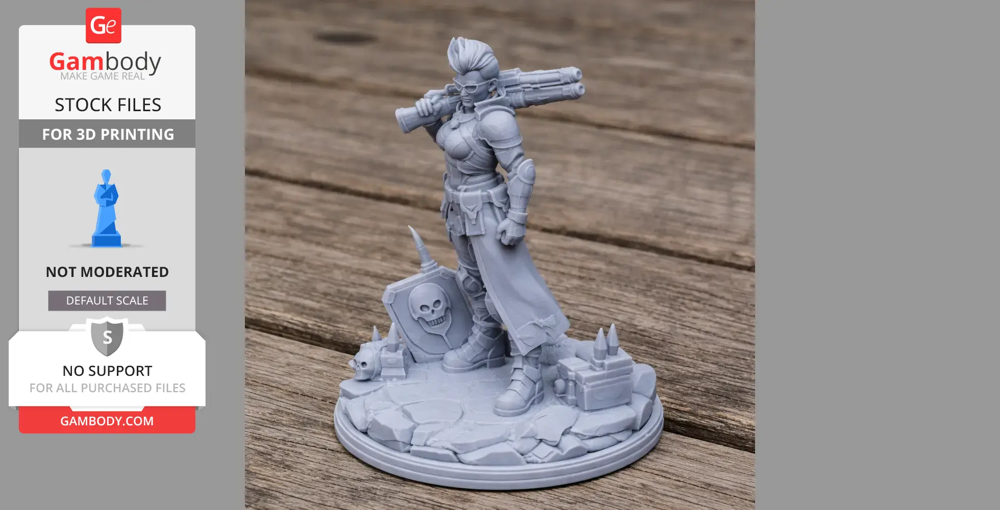 Harlowe Borderlands 4 - Character Figure STL