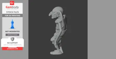 Kreacher Harry Potter Figurine - Character Figure STL