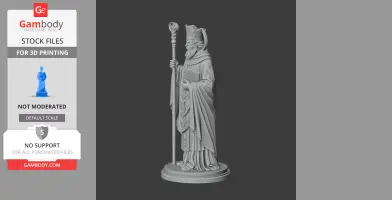 Saint Ansfried of Utrecht - Devotional Statue - STL 3D Print