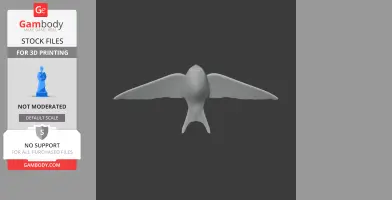 Bahama swallow - Prehistoric Animal STL