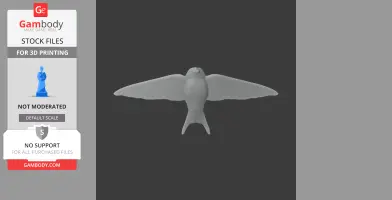 Bahama swallow - Prehistoric Animal STL