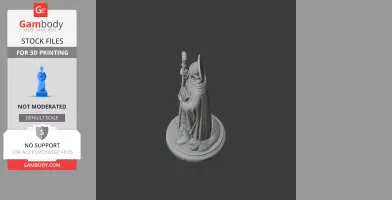Saint Ansovinus - Devotional Statue - STL 3D Print