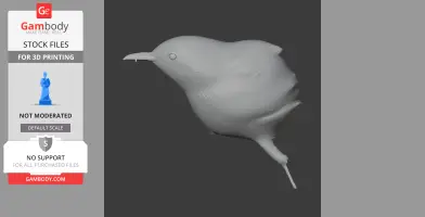 Bahama warbler - Prehistoric Animal STL