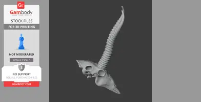 Springbok Skull - Skull Replica STL