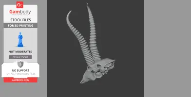 Springbok Skull - Skull Replica STL