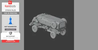 Detailed 3D model of a Casspir armored vehicle, suitable for 3D printing.