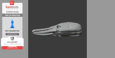 Spotted Gar Skull - Skull Replica STL