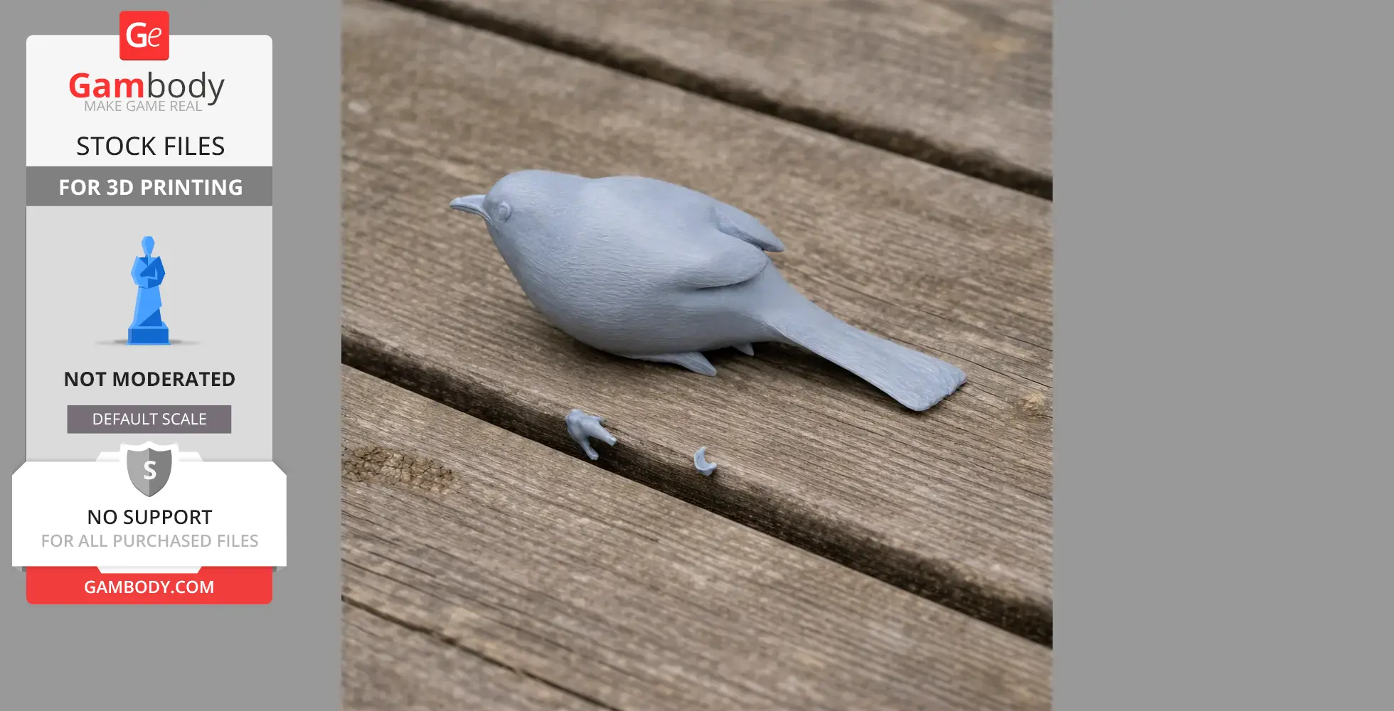 Bahama yellowthroat - Prehistoric Animal STL