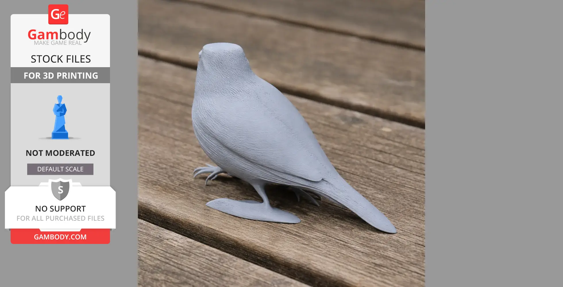 Bahia antwren - Prehistoric Animal STL