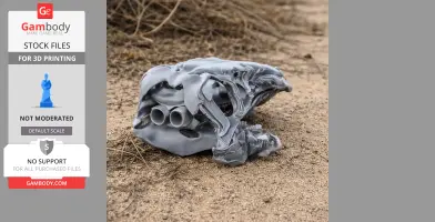 Stegouros Skull - Skull Replica STL