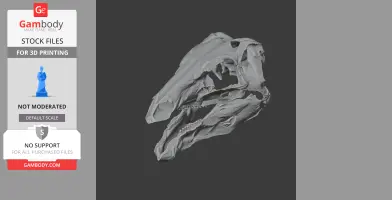 Stegouros Skull - Skull Replica STL